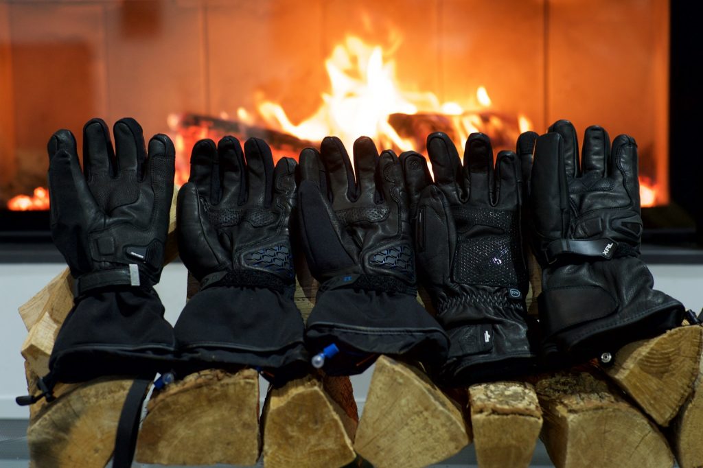 ISSYZONE Gants Chauffants Moto, Gants Moto Hiver Imperméables