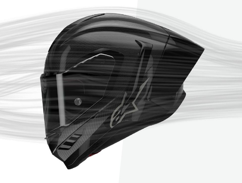 aerodynamisme du casque alpinestars supertech r10